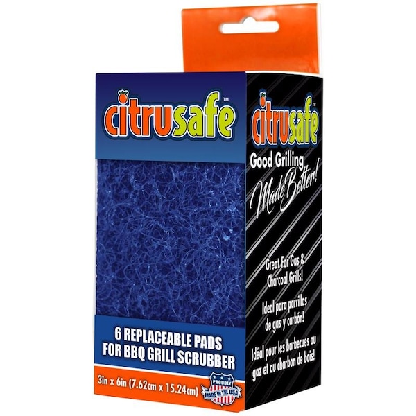 Citrusafe Citrusafe Grill Brush Replacement Head 6 pad 6 in. H X 3 in. L 1 pk 3100043 - main